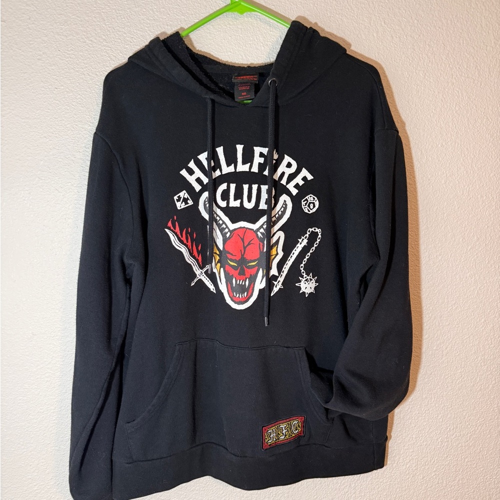 Hellfire Club Graphic Black Hoodie StrangerThings BoxLunch